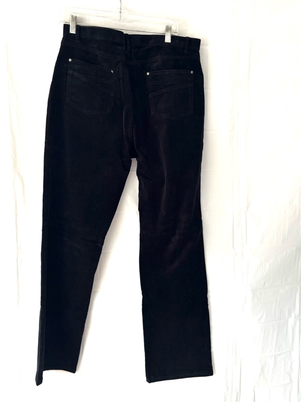 NWT Tribal Black Corduroy Stretch Straight Leg Pants SZ 14 - Picture 2 of 8